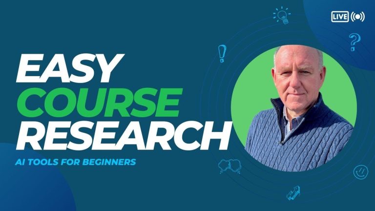 AI Tools for Beginners: Researching and Creating Your First Online Course