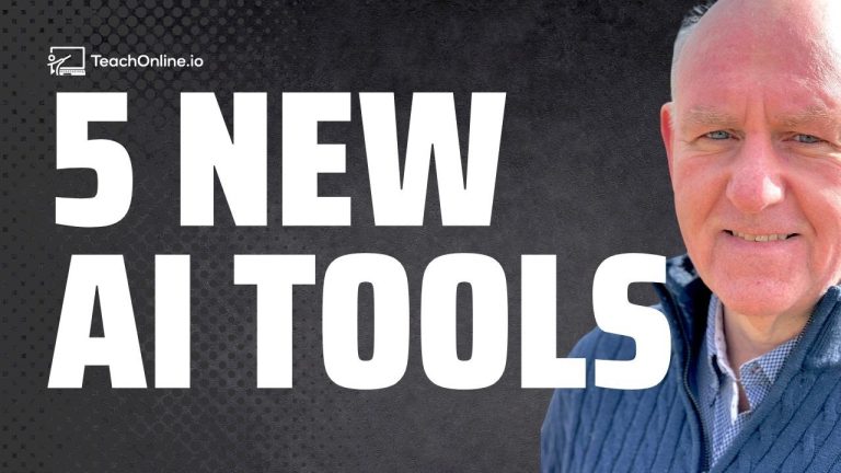 5 New AI Tools for Over 40+ Beginners: Simplify Your First Online Course.