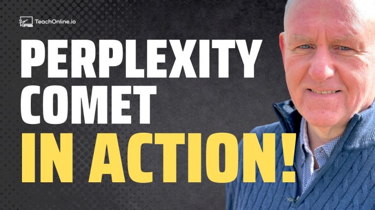 How Perplexity Comet Creates a Personal AI Tutor Inside Any Course