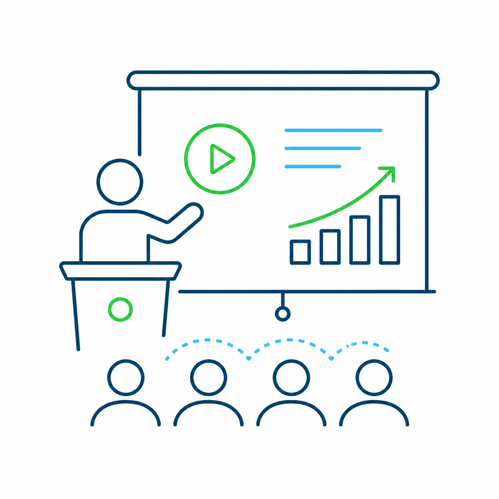 Illustration symbolizing teaching and course delivery